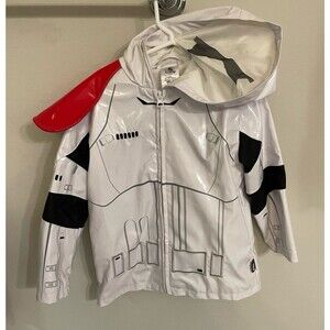 Disney Parks Star Wars Stormtrooper Raincoat Jacket, Size 4T